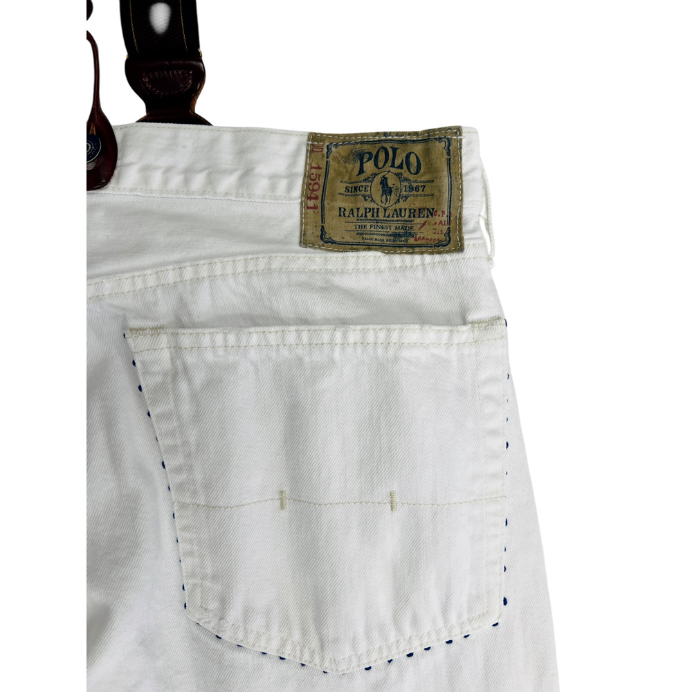 Polo Ralph Laure Jeans Men 867 36x30-Patchwork Distressed Upcycled graffiti - Picture 12 of 16